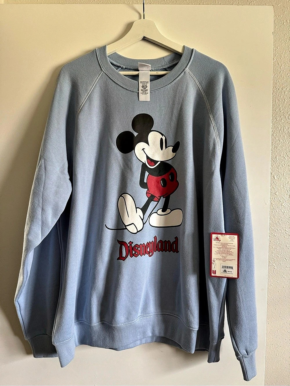 Disney Mickey Mouse Standing Sweatshirt for Adults – Disneyland Blue XL